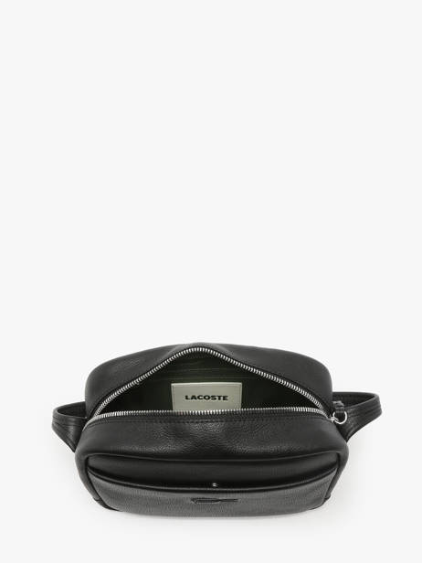 Cross Body Tas City Court Leder Lacoste Zwart city court NF4506IE ander zicht 3